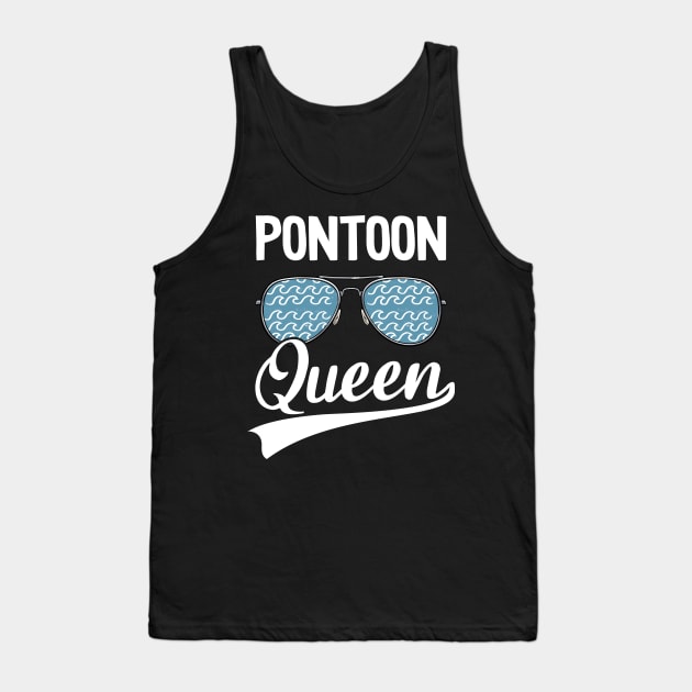 Pontoon Queen Funny Pontoon Tank Top by Kuehni